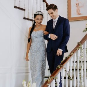 Gabriella Mukti Andhari Alfroy, portrait with makeup on wedding day, designer Batik Closet